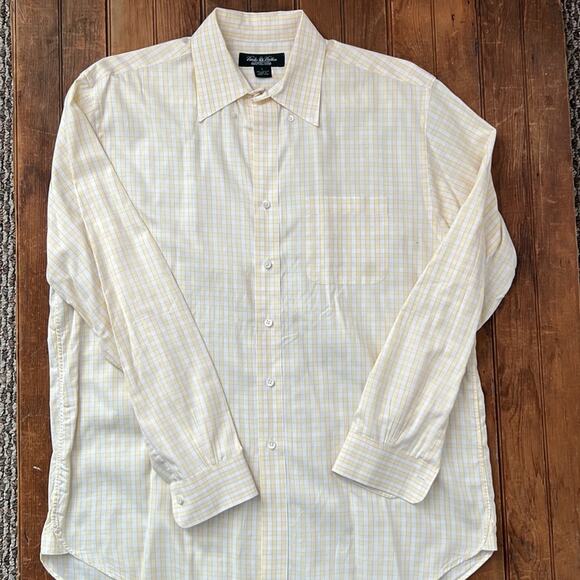 Mens Brooks Brothers Country Club long sleeve plaid shirt size large - Picture 2 of 4